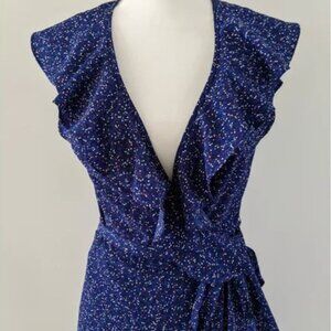 Max Studio Ruffle Wrap Dress